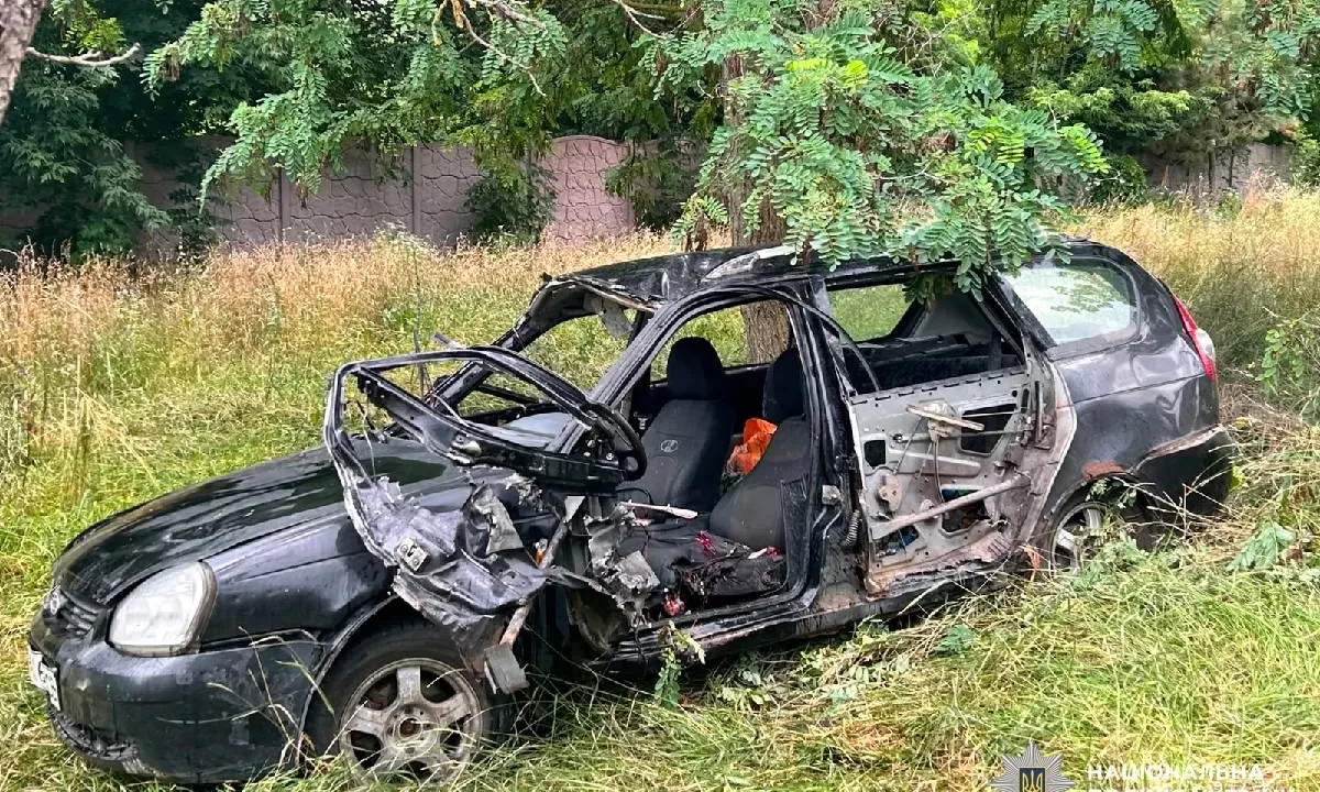 Уничтоженный ударом российского дрона автомобиль в Харькове 24 июля / Фото: ГУНП в Харьковской области
