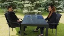 Володимир Зеленський та Лора Лумер / Скриншот