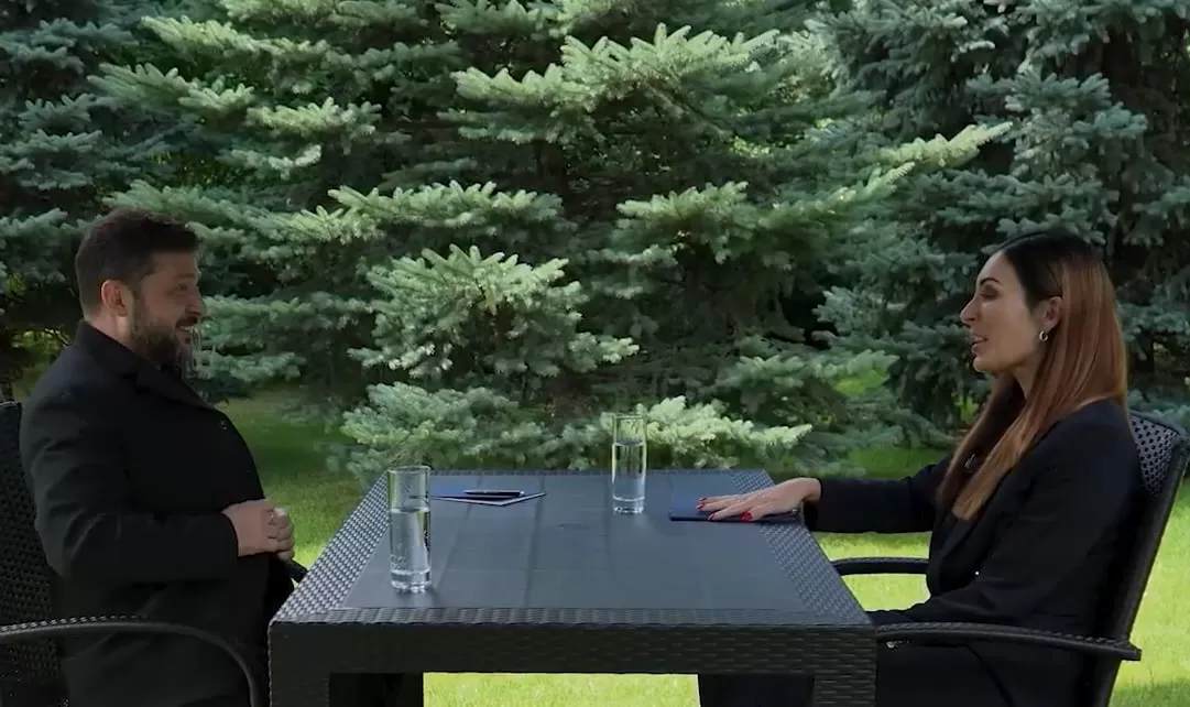 Володимир Зеленський та Лора Лумер / Скриншот