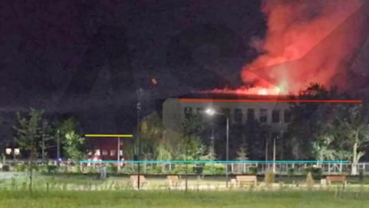 Рядом с аэродромом «Энгельс-2» вспыхнул пожар / Фото: соцсети