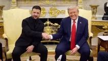 Президент України Володимир Зеленський та президент США Дональд Трамп, 18 серпня 2025 року / Фото: ОПУ