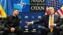 Президент США Дональд Трамп і президент України Володимир Зеленський на полях саміту НАТО в Анкарі, Туреччина, у середу, 8 липня 2026 року / Фото: AP/Алекс Брендон