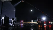 Ліквідація пожежі післі атаки РФ на Полтавщину / Фото: ДСНС