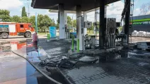 Уничтоженная АЗС / Фото иллюстративное: ГСЧС