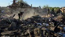 Руїни будинку багатодітної родини на Дніпропетровщині / Фото: ДСНС
