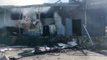 Пошкоджене віддялення "Нової пошти" на Вінниччині / Фото: Вінницька ОВА