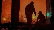 Rescue workers are cleaning up after the Russian strike on the Kyiv region / Photo: State Emergency Service