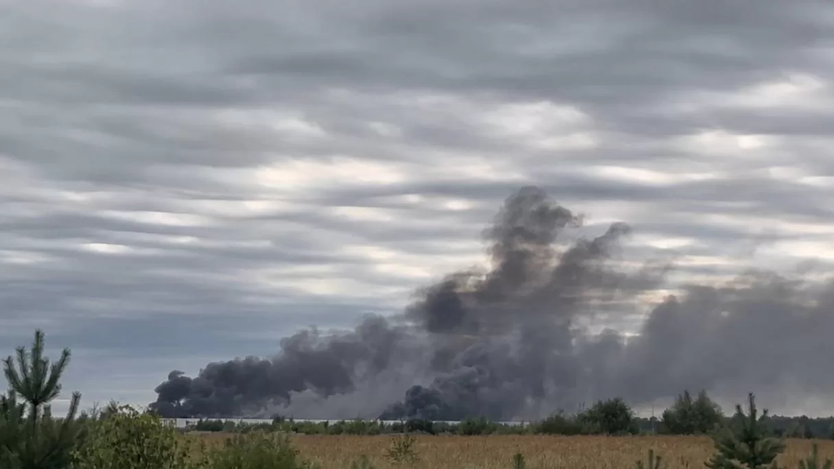 Another Wildberries warehouse catches fire in Russia following a drone strike / Photo: social media
