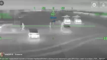 Мобильные установки для запуска БПЛА в Донецком аэропорту во время атаки Сил обороны, 28 марта 2026 года / Фото: скриншот видео СБС