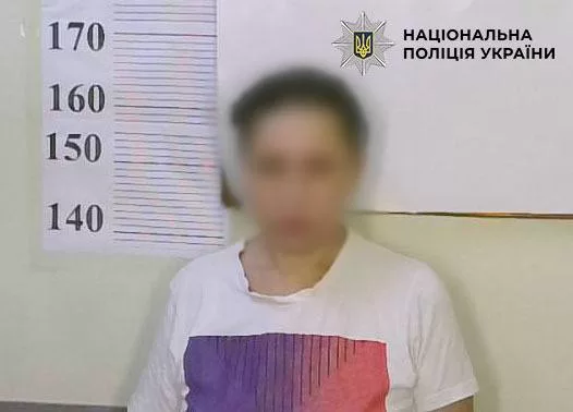 Задержанная за поджог / Фото: Полиция Киева