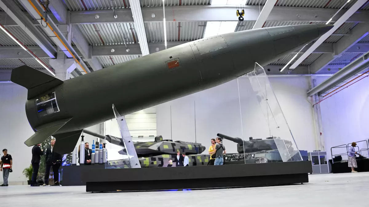 Тактическая ракетная система ATACMS представлена во время открытия нового артиллерийского завода производителя боеприпасов Rheinmetall в городе Унтерлюсс, Германия, 27 августа 2025 года / Фото: Reuters