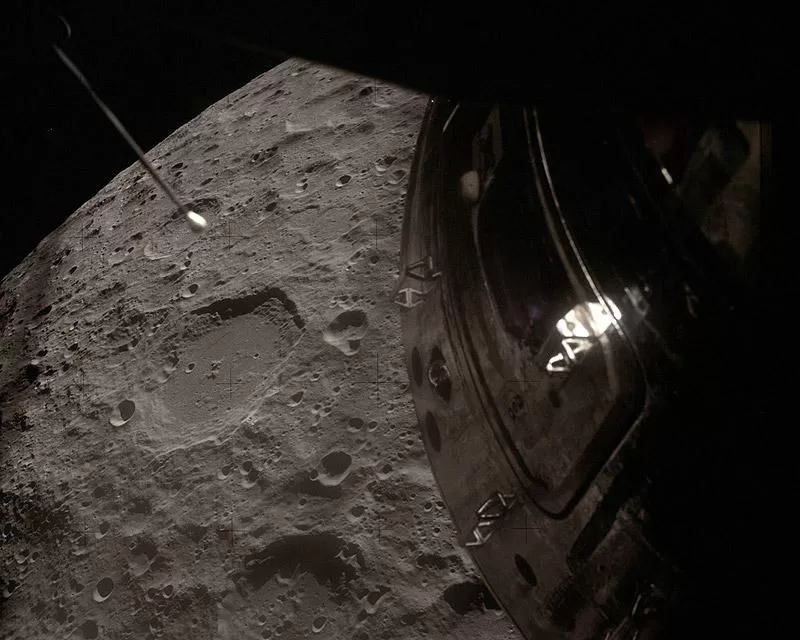 Луна с борта Apollo 13 / Фото: NASA