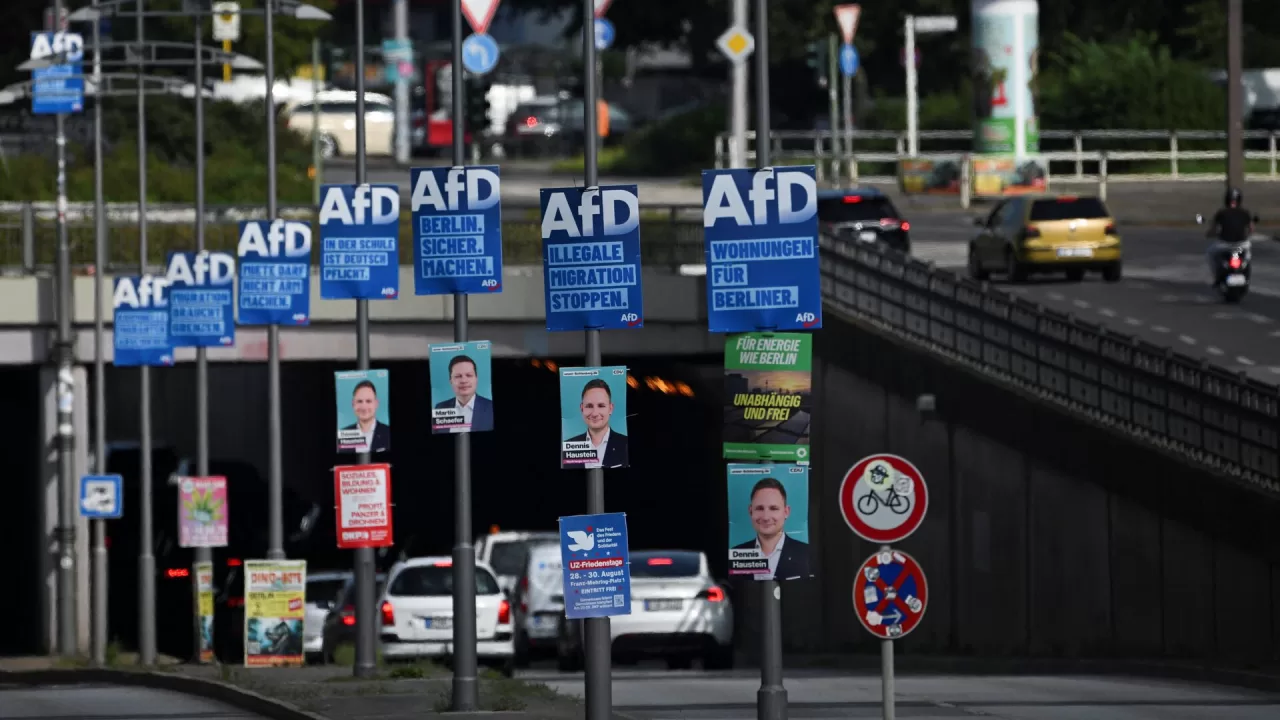 Предвыборные плакаты партии «Альтернатива для Германии» (AfD) к предстоящим выборам в федеральной земле Берлин, 3 августа 2026 года / Фото: Reuters