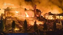 Destroyed private house in Kyiv region / Photo: State Emergency Service