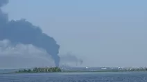 Пожар на Сызранском НПЗ 8 августа / Фото: Exilenova+