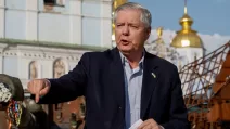 Ліндсі Грем у Києві / Фото: Reuters