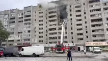 Три удара по Салтовскому району Харькова: один из них пришелся по жилому дому / Фото: скриншот