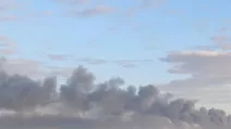 Небо над Житомиром утром 9 августа 2026 года / Фото: Суспільне Житомир