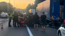 Место смертельного ДТП на Житомирском шоссе / Фото: Полиция Киева