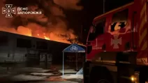 Ліквідація пожежі в "Епіцентрі" у Запоріжжі / Скриншот