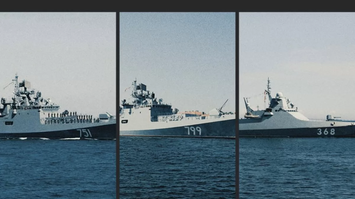 “Ессен”, “макаров”, “биков” - російські кораблі, атаковані сьогодні на базі в Новоросійську / Фотоколаж ГУР