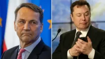 Радослав Сикорский и Илон Маск / Коллаж: Головне в Україні