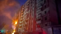 Fire after a Russian strike in Kramatorsk / Photo: Donetsk Regional Military Administration