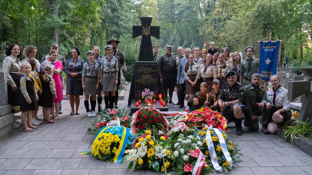 Акция «Пламя братства» в Варшаве, 2024 год / Фото: Płomień braterstwa, Facebook