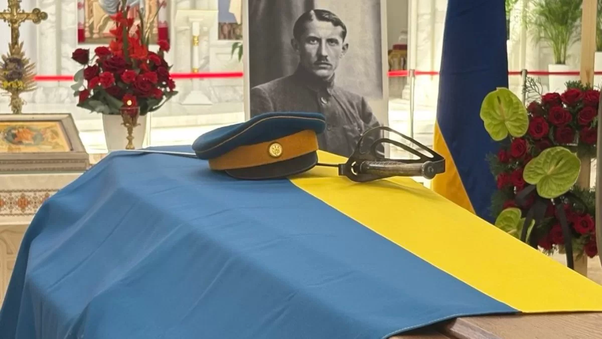 Заупокойная служба по первому главе ОУН Евгению Коновальцу, 14 августа 2026 года / Фото: Суспільне