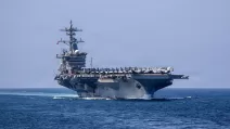 Авіаносець USS Abraham Lincoln у зоні відповідальності Центрального командування США, 10 березня 2026 року / Фото: ВМС США