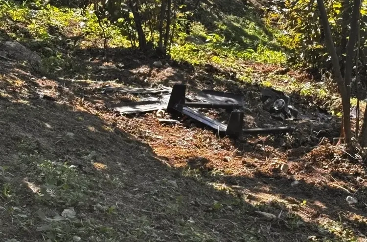 В турецкой провинции Дюздже упал в сад на побережье Чёрного моря / Фото: tr724.com