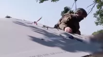 Подготовка к запуску реактивного «шахеда» российскими оккупантами / Фото: скриншот
