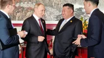 Кім Чен Ин і Володимир Путін у Пекіні, 3 вересня 2025 року / Фото: KCNA 
