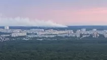 Після атаки 52 дронів у Дзержинську задимівся район військового заводу / Фото: соцмережі