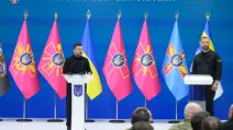 Володимир Зеленський та Євгеній Хмара / Фото: Офіс президента