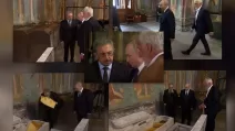 Путин осмотрел найденные мощи князя XIV века Дмитрия Донского, а РПЦ решила передать их российским военным / Коллаж: ЦПД