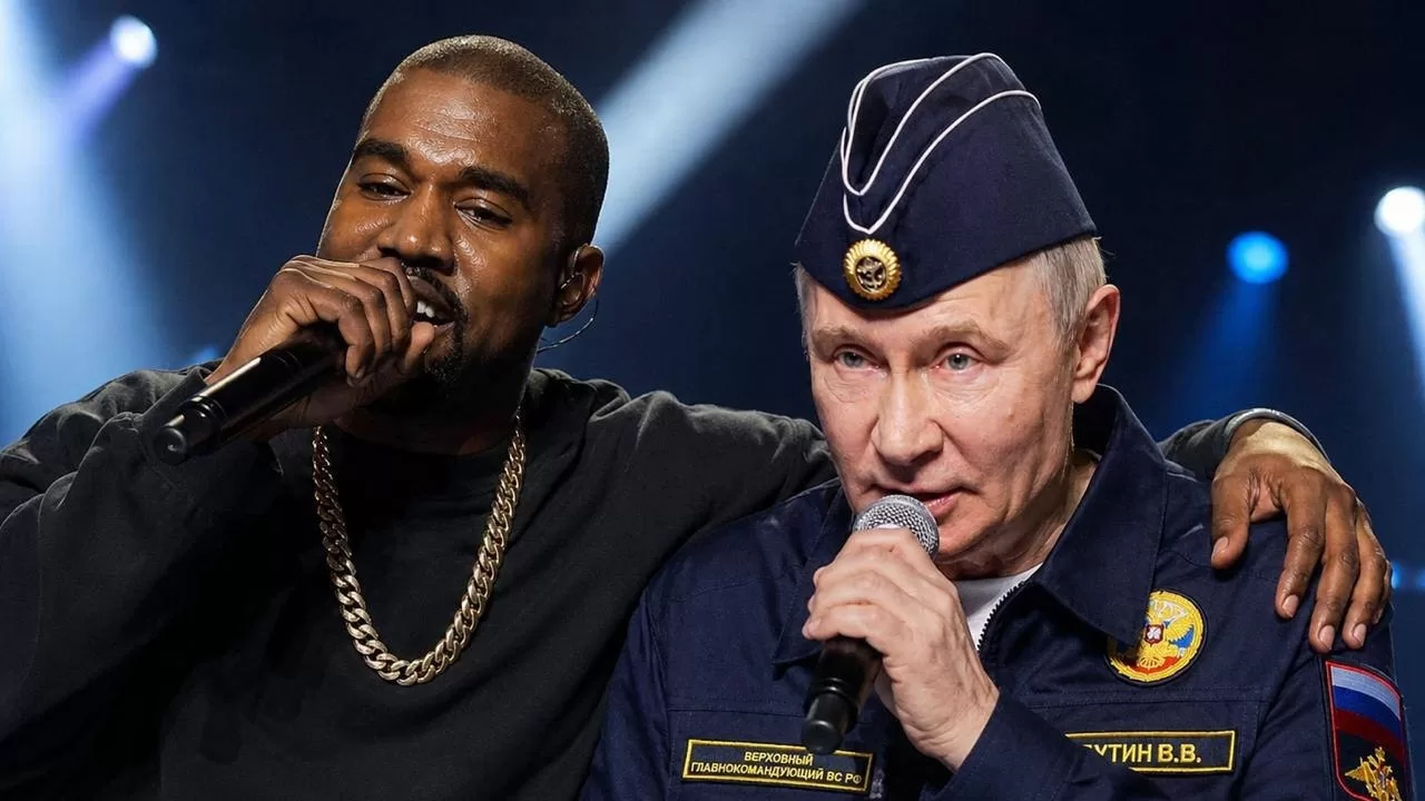 Канье Уэст и Путин / Изображение сгенерировано ИИ