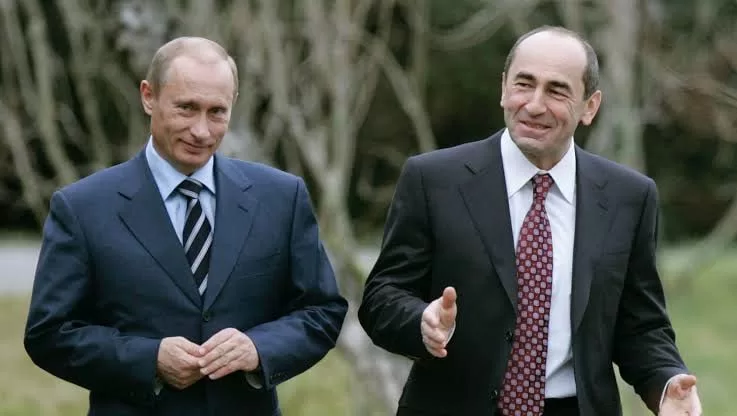 Владимир Путин и Роберт Кочарян / Фото: sputniknews