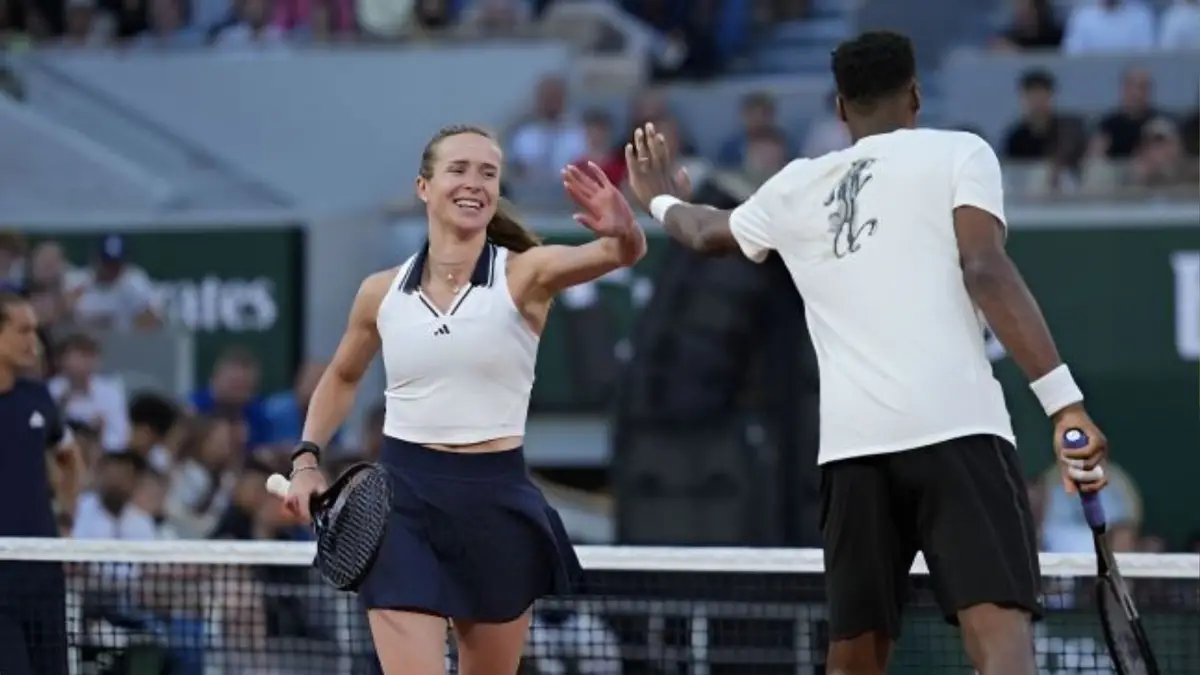 Элина Свитолина и ее муж, француз Гаэль Монфис / Фото: Roland Garros