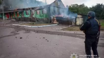 Здание, уничтоженное российским БпЛА / Фото: ГУНП в Сумской области