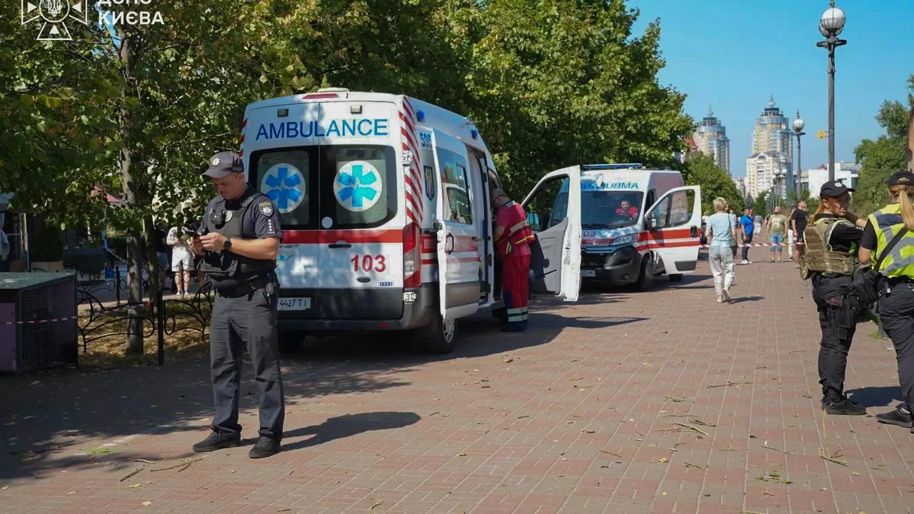 Site of the attack in Kyiv / Photo: State Emergency Service