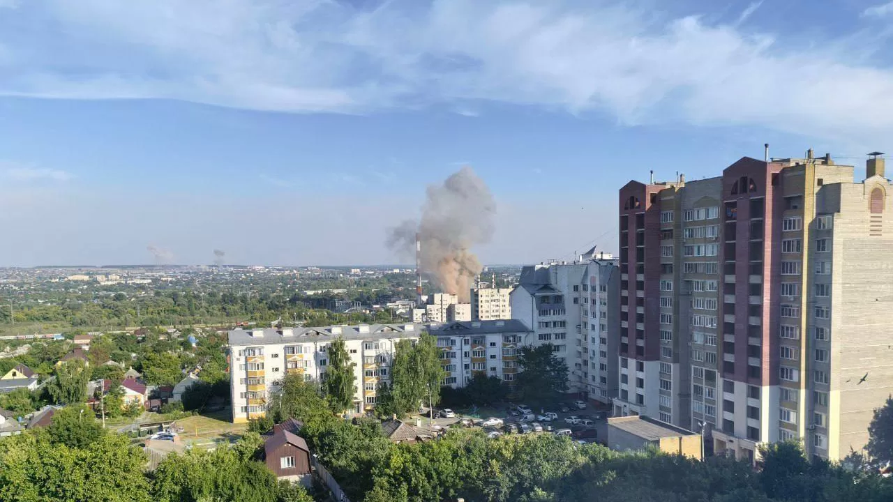 В Белгороде после удара возникли несколько пожаров / Фото: соцсети