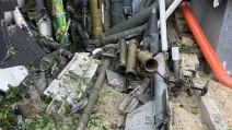 Боєприпаси на місці вибуху в поліції Рівного / Фото: ДБР