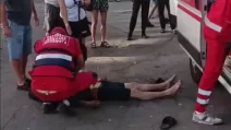 Медики на місці ДТП у Кам'янському / Скриншот