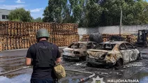 Место удара РФ по Днепру 2 сентября / Фото: ГУНП в Днепропетровской области