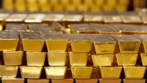 Золоті злитки складені у сховищі Монетного двору США / Фото: AP/Майк Гролл