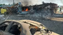 Наслідки удару по Печенігах 18 серпня / Фото: Офіс президента