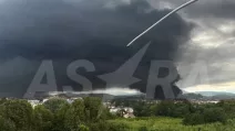 The sky over Sochi was covered in black smoke / Photo: t.me/astrapress