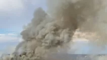 У Дніпрі після російського удару спалахнула пожежа на складах / Фото: Телеграм канал "Грунт"