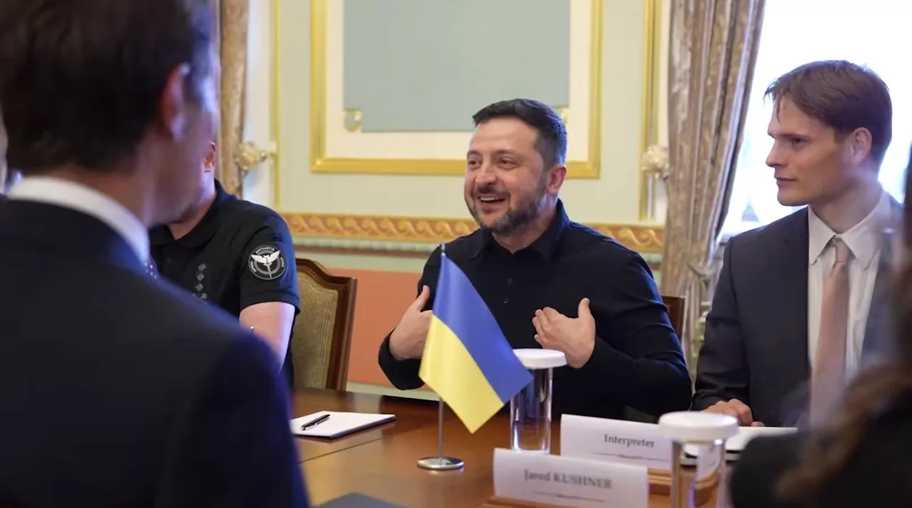 Зеленский поблагодарил Стива Уиткоффа и Джареда Кушнера за визит в Киев / Скриншот